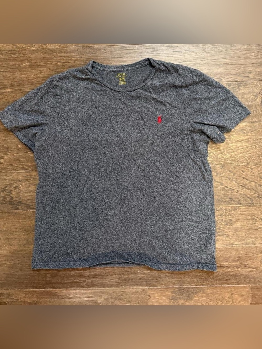 Polo Ralph Lauren Men's Custom Fit Charcoal Gray Crewneck T-Shirt XL